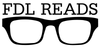 FDL Reads Logo - black framed glasses