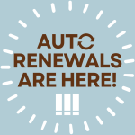 Automatic renewals are here announcement with logo