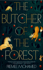 Butcher of the Forest cover - black cover with mythical creatures