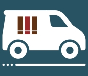 White library delivery van logo 