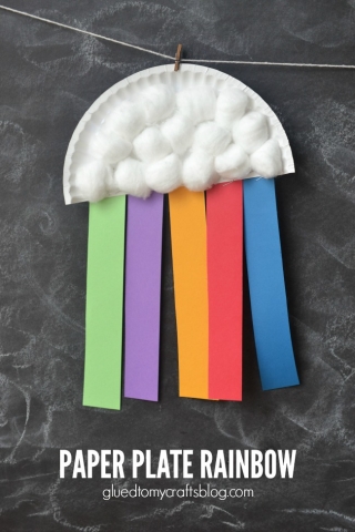 cloud and rainbow craft