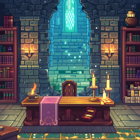 digital illustration of a wizard's castle