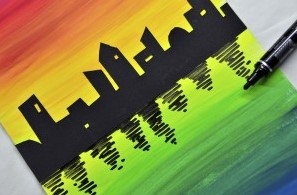 Color Gradation Cityscape 