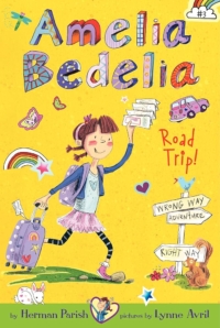 cover art for Amelia Bedelia's Road Trip, decorative